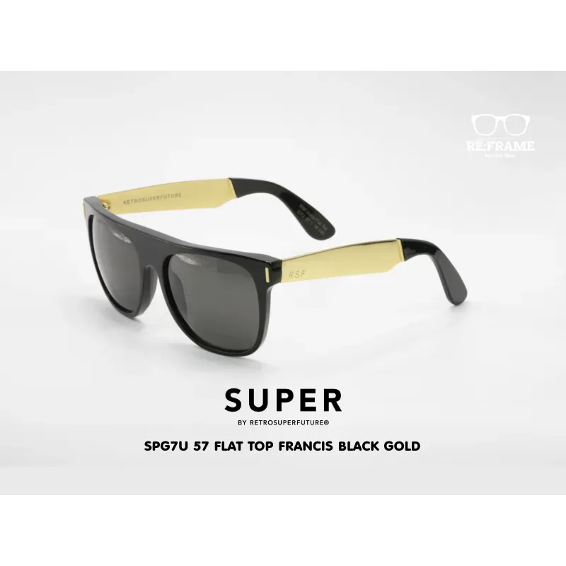 SUPER SPG7U Flat Top Francis Black Gold 57