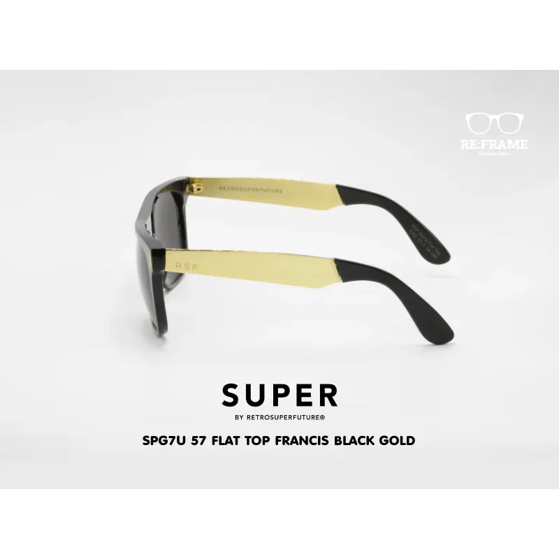 SUPER SPG7U Flat Top Francis Black Gold 57 - Image 3